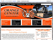 Tablet Screenshot of orangecenter.org